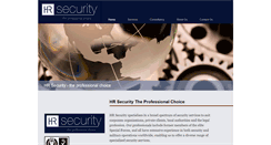 Desktop Screenshot of hrsecurity.co.uk